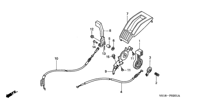 THROTTLE LEVER (SDA, SXA)
