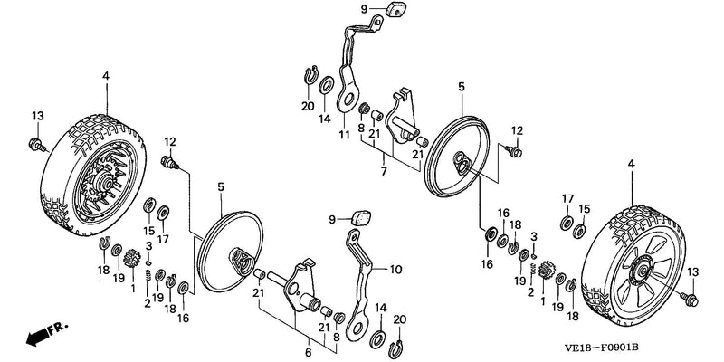 REAR WHEEL (HXA, SDA,    SXA)