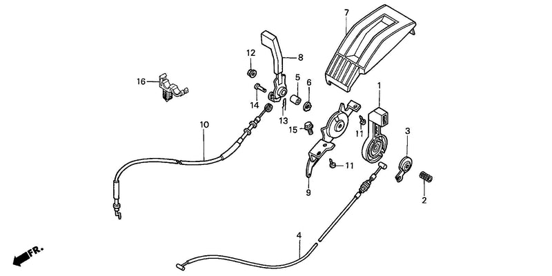 THROTTLE LEVER (TDA,     TDAA, TXA, TXAA)