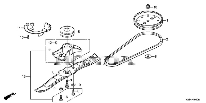 ROTARY BLADE@DRIVEN      PULLEY