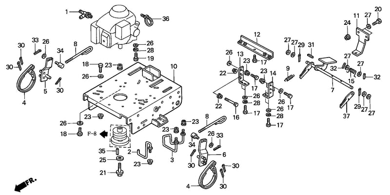 ENGINE BED