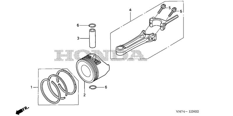 PISTON@CONNECTING ROD    (HRX217/K1/K2/K3/K4/K5)