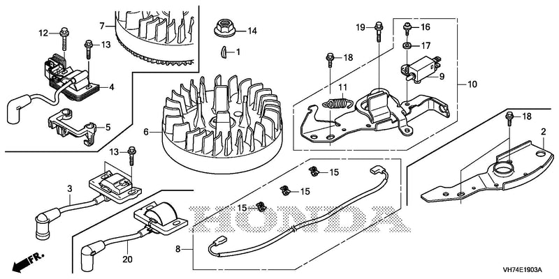 FLYWHEEL@IGNITION COIL   (4)