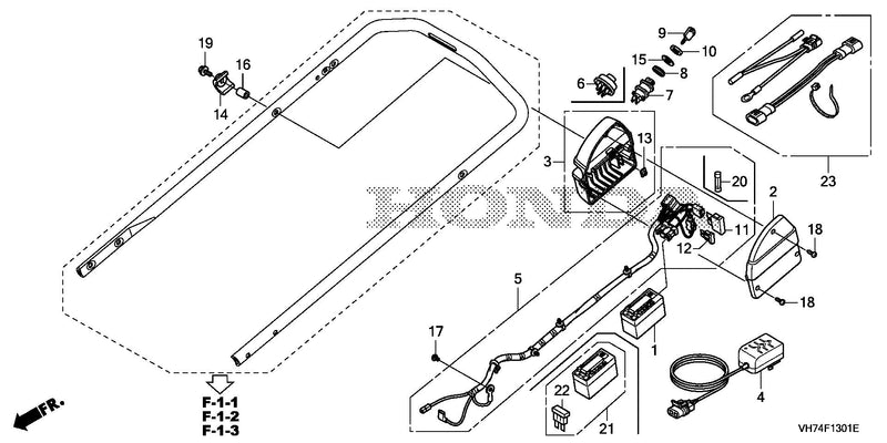BATTERY@MAIN HARNESS     (HRX217K4/K5)