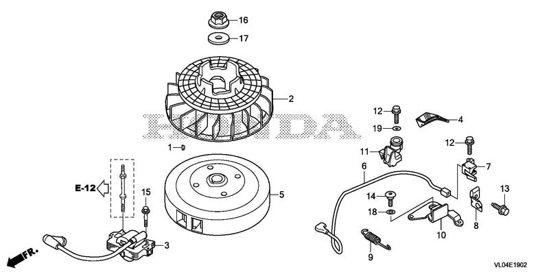 FLYWHEEL@IGNITION COIL   (3)