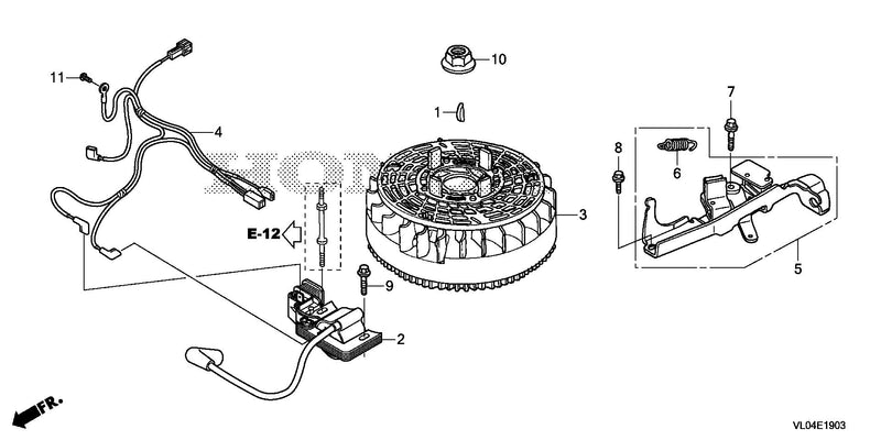 FLYWHEEL@IGNITION COIL   (4)