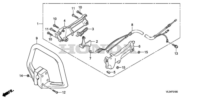 LOOP HANDLE@THROTTLE     LEVER