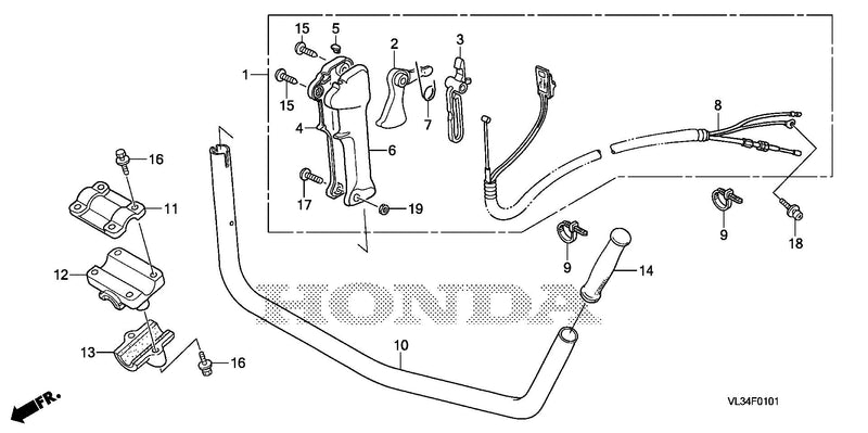 HANDLEBAR@THROTTLE LEVER