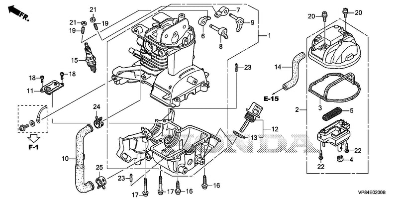 CYLINDER HEAD COVER      @CRANKCASE SET (UMC425)