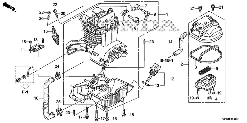 CYLINDER HEAD COVER      @CRANKCASE SET (UMC435)