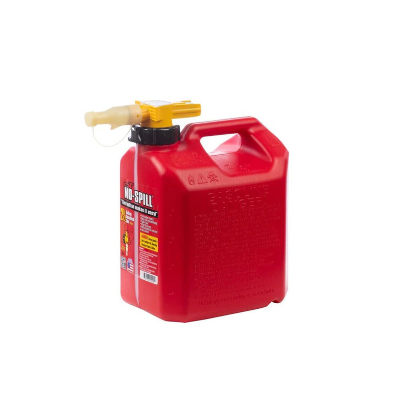 No-Spill 1405 2.5 Gallon Poly Gas Can (CARB Compliant), Red