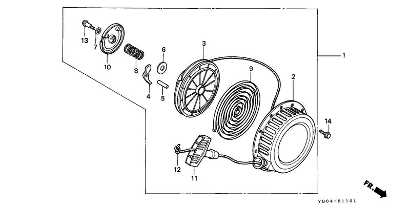 WB15    RECOIL STARTER (1)
