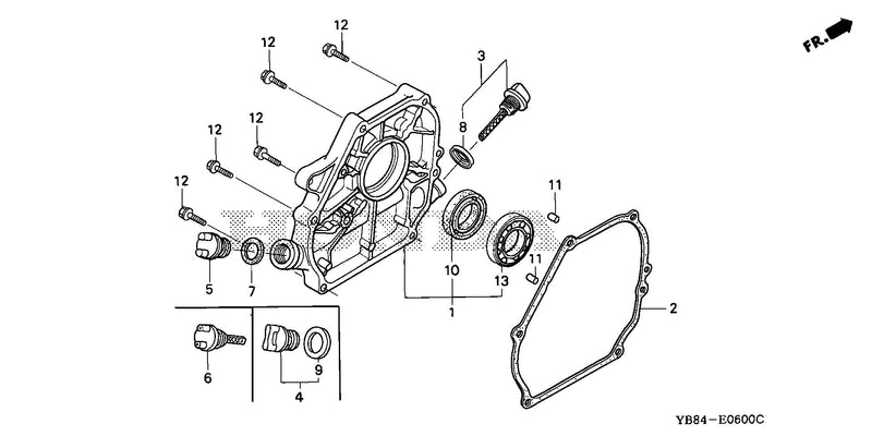CRANKCASE COVER          (WT20XK1/K2/K3/K4)