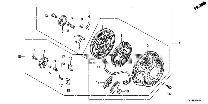 RECOIL STARTER (WT20XK4)