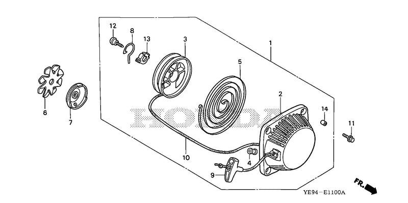 RECOIL STARTER (WX10)