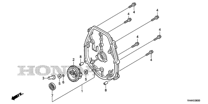 CRANKCASE SIDE COVER     (WX15T)