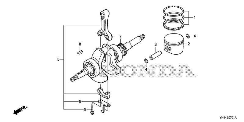 CRANKSHAFT@PISTON (WX15T)