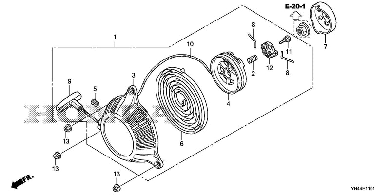 RECOIL STARTER (WX15T)