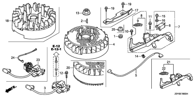 FLYWHEEL@IGNITION COIL   (ALUMINUM)