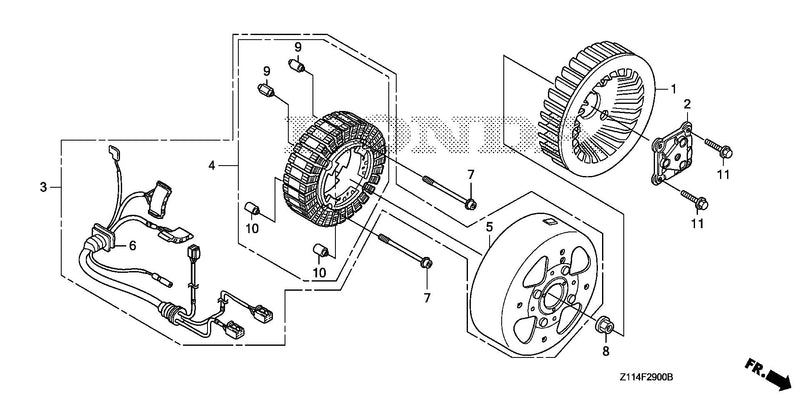 GENERATOR ASSY.@COOLING  FAN