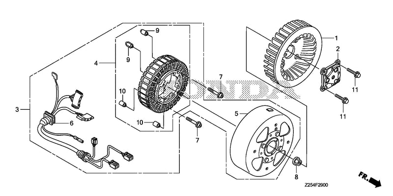 GENERATOR ASSY.@COOLING  FAN