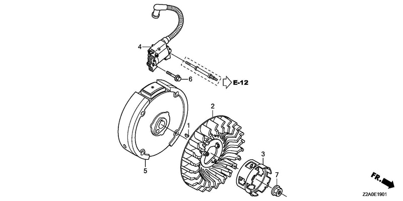 FLYWHEEL@IGNITION COIL   (2)