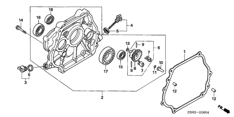 CRANKCASE COVER (5)