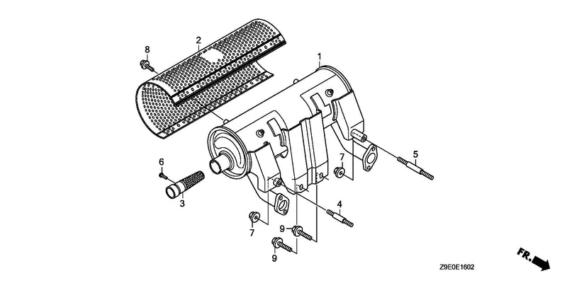 MUFFLER (HIGH-R.)