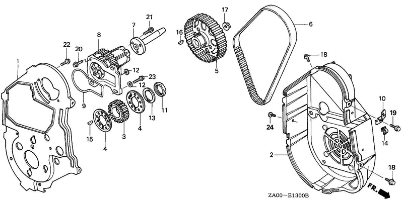 TIMING BELT@WATER PUMP