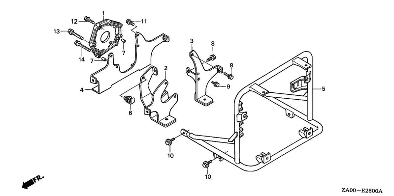 FRAME@ENGINE MOUNTING    STAY (1)