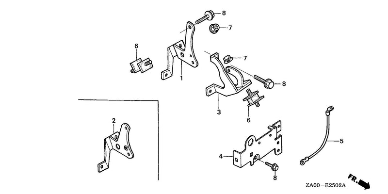 ENGINE MOUNTING STAY (3)
