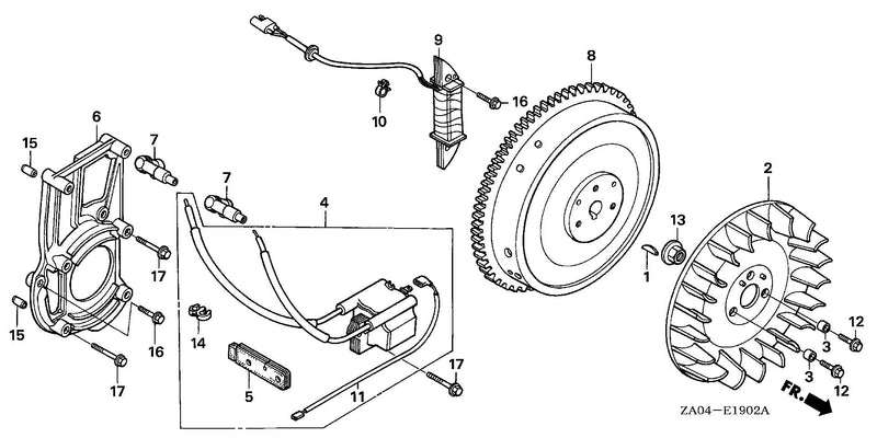 FLYWHEEL@IGNITION COIL   (3)