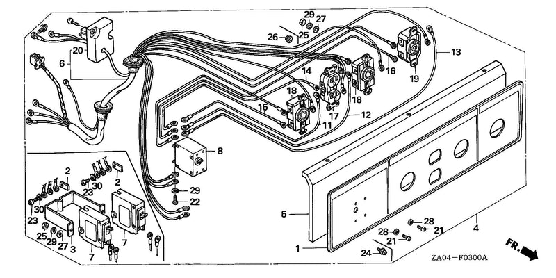 RECEPTACLE PANEL         (EX5500/K1/K2 TO 1139326)