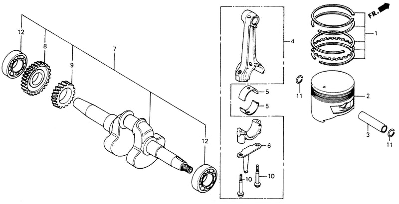 CRANKSHAFT@PISTON@RINGS
