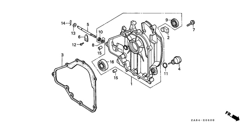 EX/EM650CRANKCASE COVER