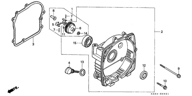 EG650   CRANKCASE COVER