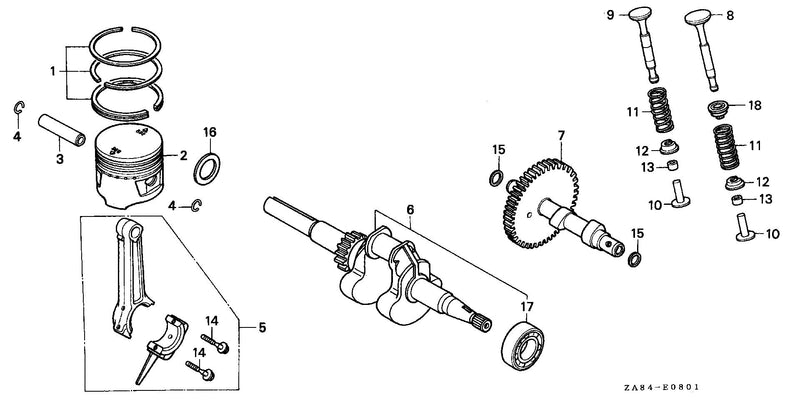 EG650   PISTON@CONNECTING ROD