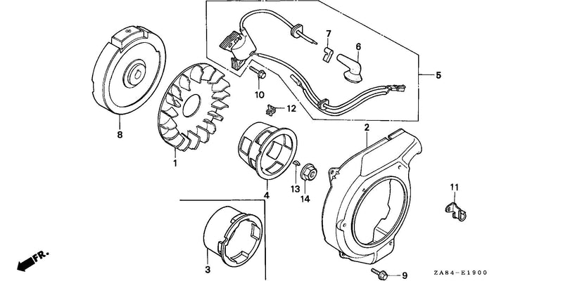 EX/EM650FLYWHEEL@IGNITION COIL