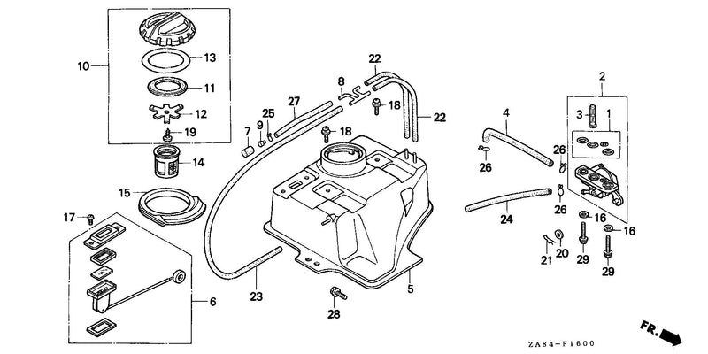 EX650   FUEL TANK