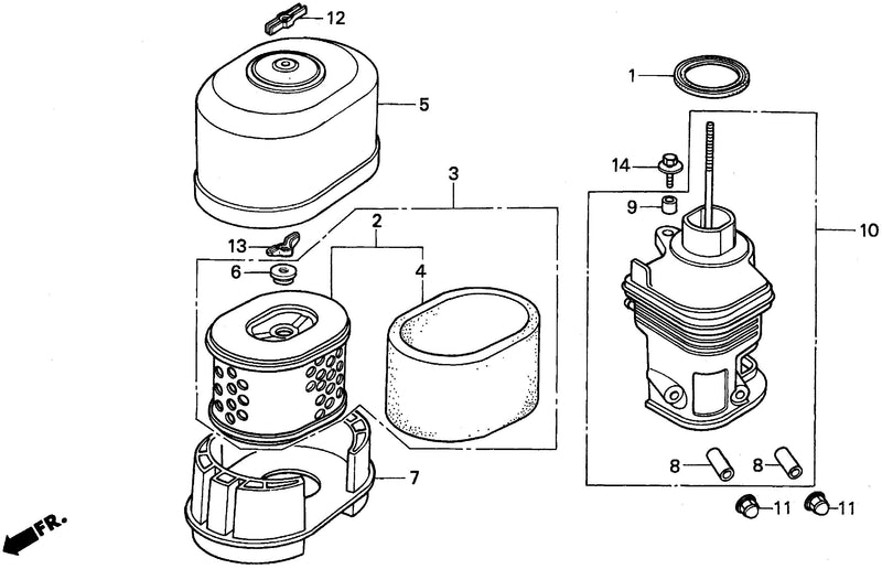 AIR CLEANER (EG3500X, K1)
