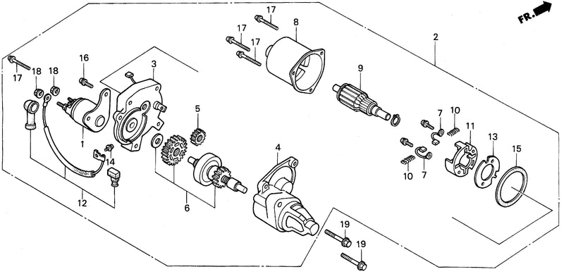 STARTER MOTOR (EM-SX)