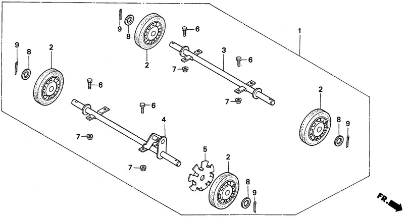 WHEEL (4-WHEELS) (EM, EB)