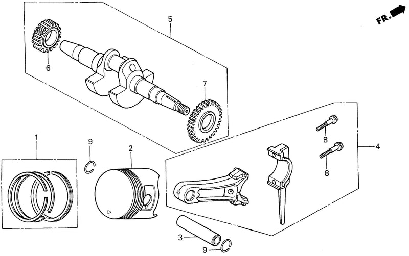 CRANKSHAFT@PISTON@RINGS