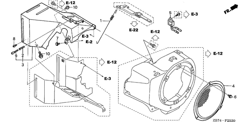 UPPER SHROUD@FAN COVER   PROTECTOR