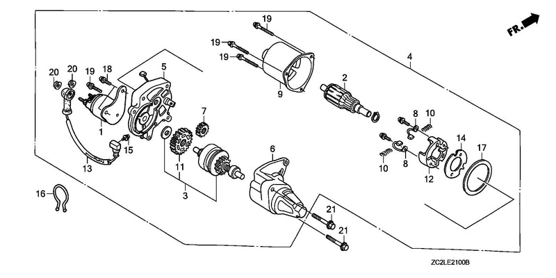EM      STARTER MOTOR