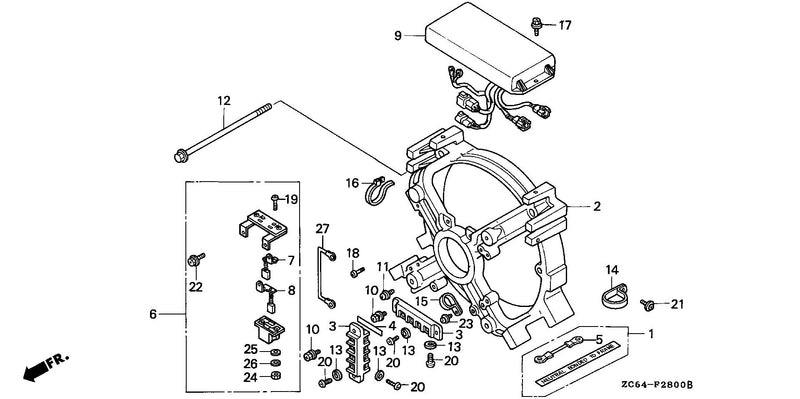 REAR HOUSING@BRUSH