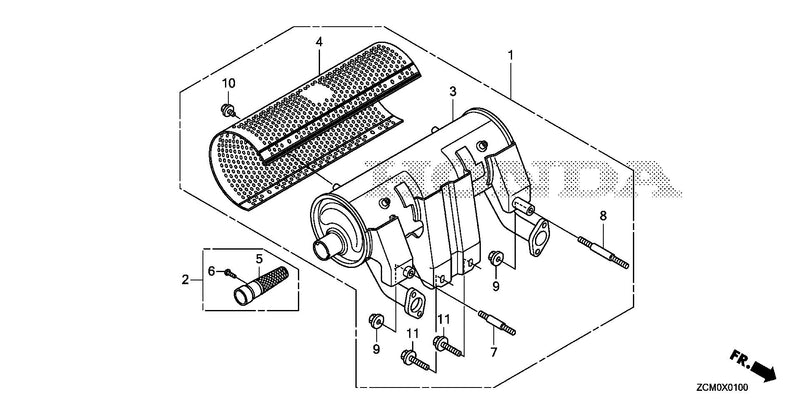 MUFFLER KIT (HIGH-R.)