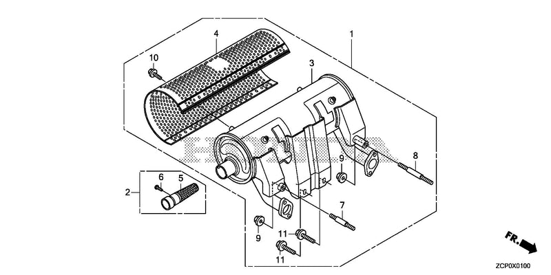 MUFFLER KIT (HIGH-R.)