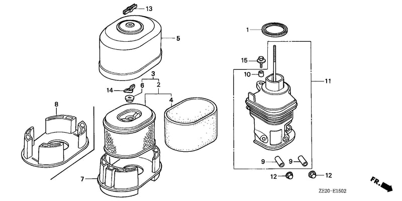 AIR CLEANER (DUAL)       (SILENT)