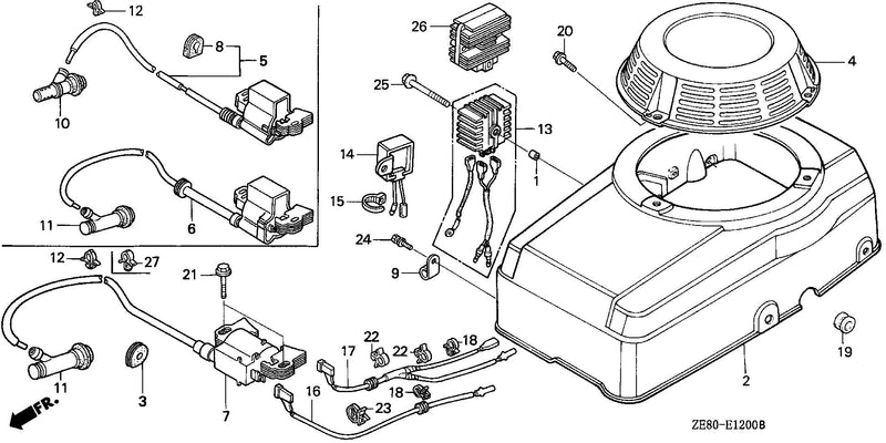 FAN COVER@IGNITION COIL
